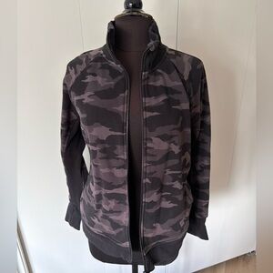 Athleta Women's Camo Jacket - Black & Gray